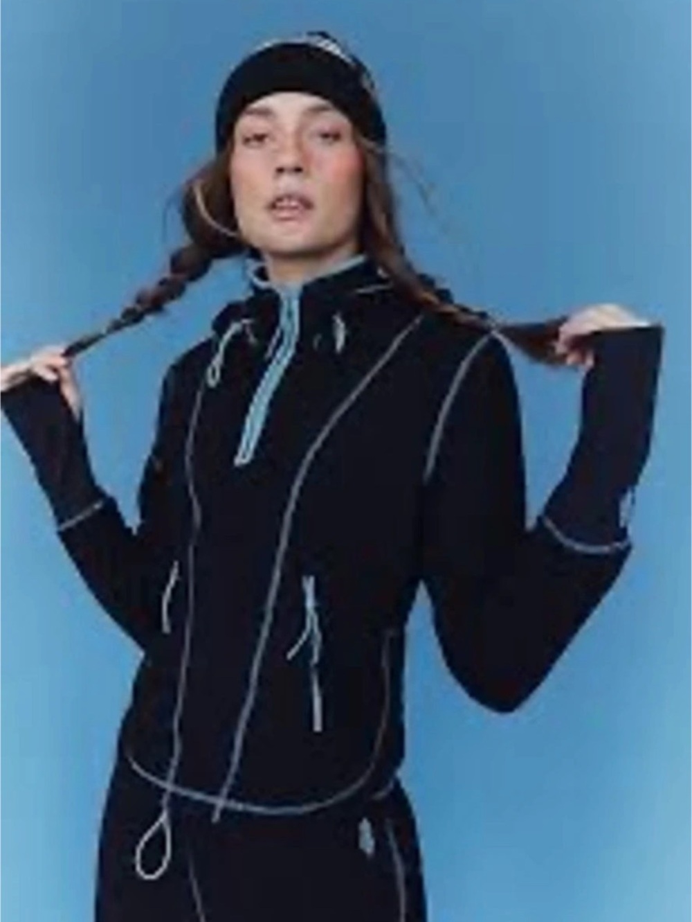 FP Movement Fuzzy Factor Hoodie Black Fleece Hoodie